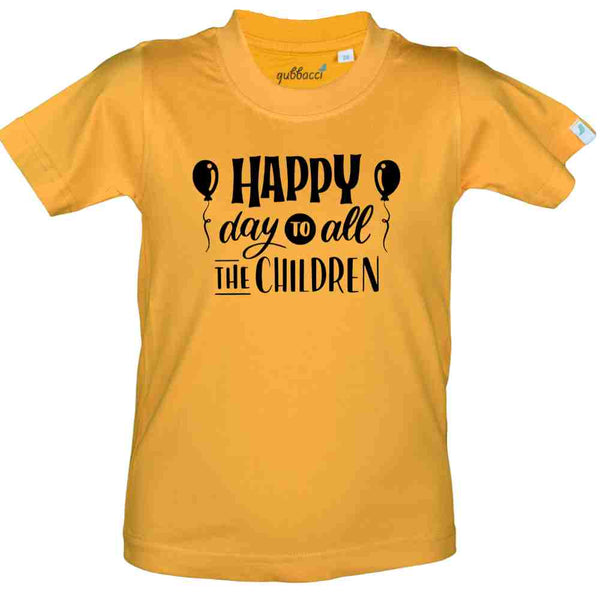 Yellow Happy Day Custom T-shirts