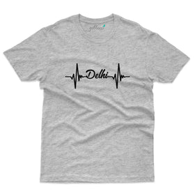 Delhi Hearthbeat Design T-Shirt  -Delhi Collection