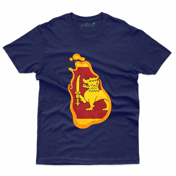 Sri Lanka Map T-Shirt -Sri Lanka Collection - Gubbacci