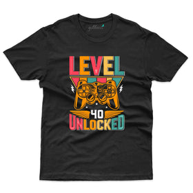 Best Level 40 T-Shirt - 40th Birthday T-Shirt
