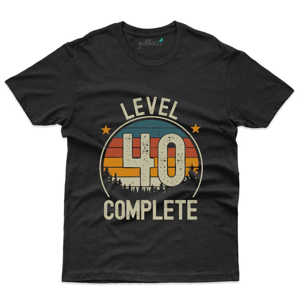 Level 40 Unlocked 10 T-Shirt - 40th Birthday Collection - Gubbacci
