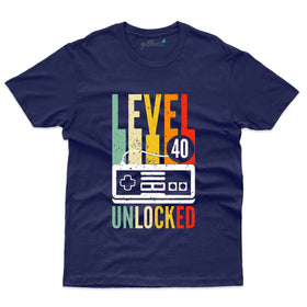Unlocked 40 T-Shirt - 40th Birthday T-Shirt Collection