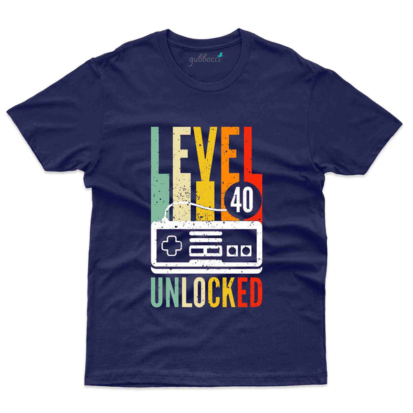 Level 40 Unlocked 12 T-Shirt - 40th Birthday Collection - Gubbacci