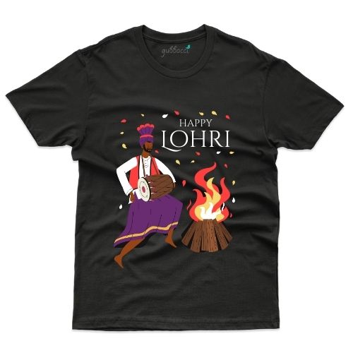 Happy Lohri 4 Custom T-shirt - Lohri Collection - Gubbacci