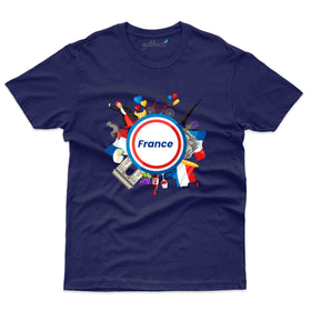France Circle Design T-shirt - France Collection