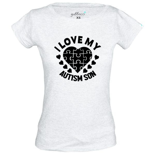 Gubbacci-India Boat Neck XS I love My Autism Son - Autism Collection Buy I love My Autism Son - Autism Collection