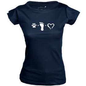 Women's Boat Neck Love T-Shirt - Pet Collection