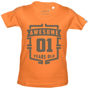Awesome 01 Year Old T-Shirt - 1st Birthday Collection