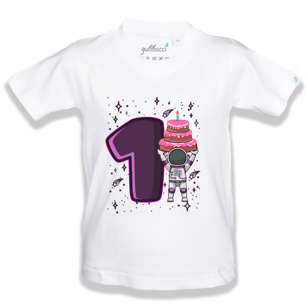 Gubbacci Apparel Kid's T-shirt 18 Kids 1st Birthday Robot T-shirt - 1st Birthday Collection Buy Kids 1st Birthday Robot T-shirt-1st Birthday Collection 