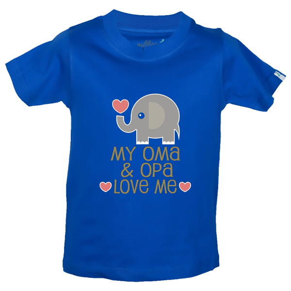 Gubbacci Apparel Kids Round Neck T-shirt 18 My oma and opa Love me - Funny Kids T-Shirt Buy My oma and opa Love me - Funny Kids T-Shirt