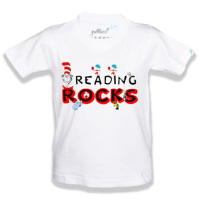 Reading Rocks Kid's T-shirt - Teacher's Day T-shirt Collection
