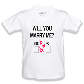 Will you marry me? T-Shirt - Funny Kids T-Shirt