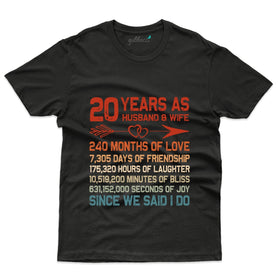 20 Years as Husband & Wife - 20th Anniversary T-Shirt Collection