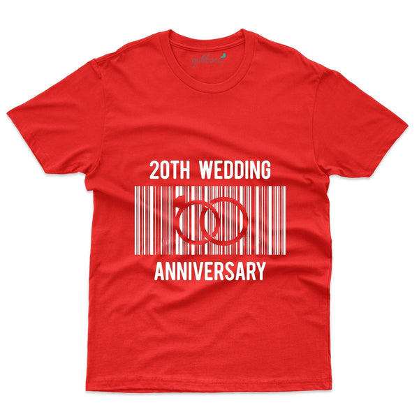20th Wedding T-Shirt - 20th Anniversary Collection - Gubbacci-India