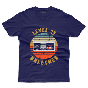 22 Level Unlocked T-Shirt - 22nd Birthday T-Shirt Collection