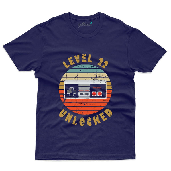 22 Level Unlocked T-Shirt - 22nd Birthday Collection - Gubbacci-India