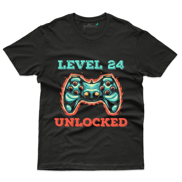 24 Level Unlocked Gaming T-Shirt - 24th Birthday Collection - Gubbacci-India