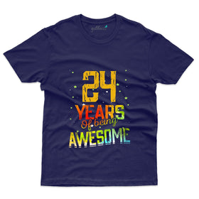 Awesome 24th Birthday T-Shirt - 24th Birthday Collection