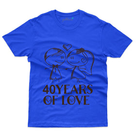 40 Years Of Love T-Shirt - 40th Anniversary Collection
