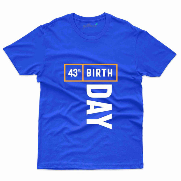 43rd Birthday T-Shirt - 43rd  Birthday Collection - Gubbacci-India
