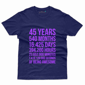 45 Years Counting T-Shirt - 45th Birthday Tee Collection