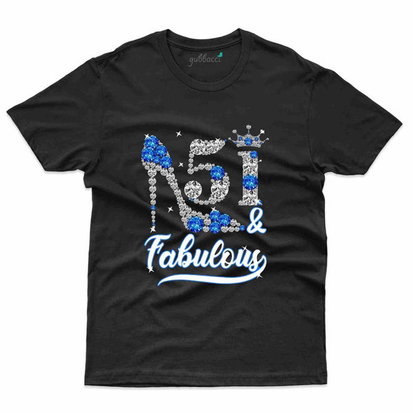 51 & Fabulous T-Shirt - 51st Birthday Collection - Gubbacci-India