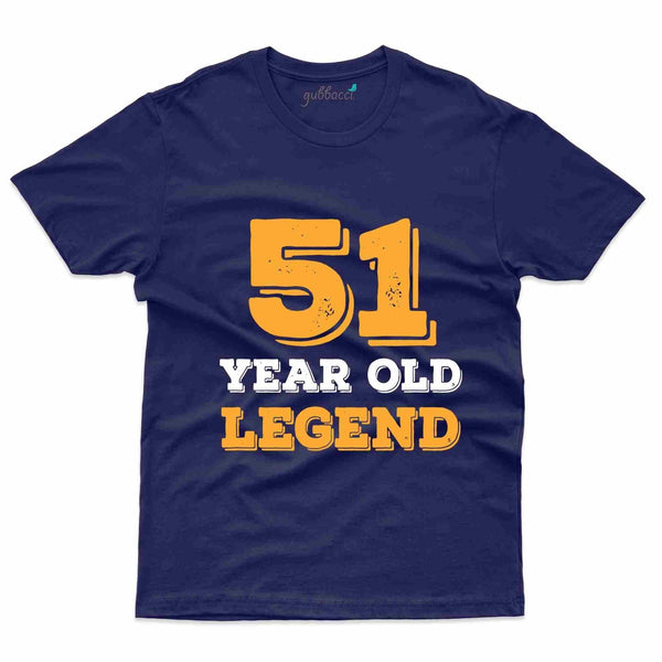 51 Legend T-Shirt - 51st Birthday Collection - Gubbacci-India