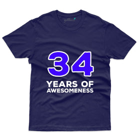 Awesomeness T-Shirt - 34th Birthday Collection