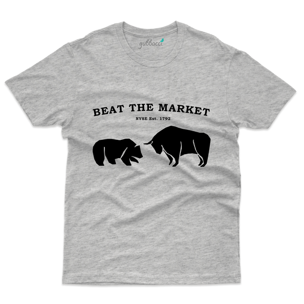 Gubbacci Apparel T-shirt Beat the Market T-Shirt - Stock Market Collection Buy Beat the Market T-Shirt - Stock Market Collection