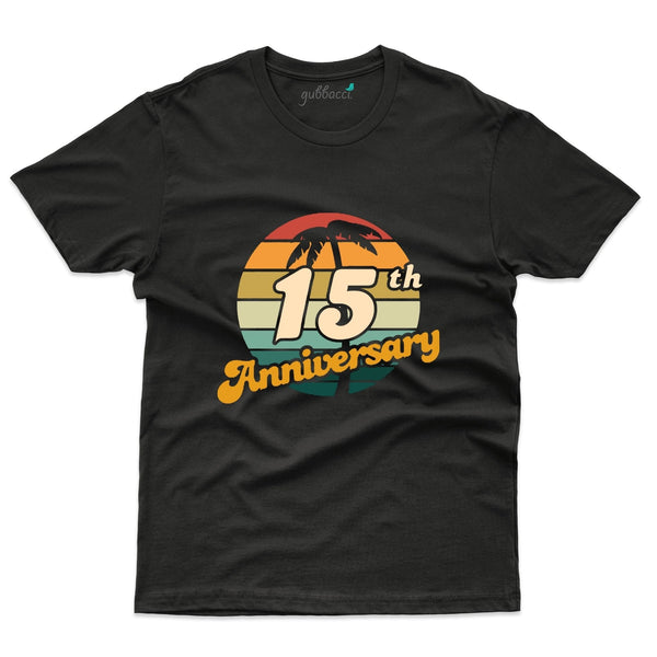 Black 15th Anniversary T-Shirt - 15th Anniversary Collection - Gubbacci-India