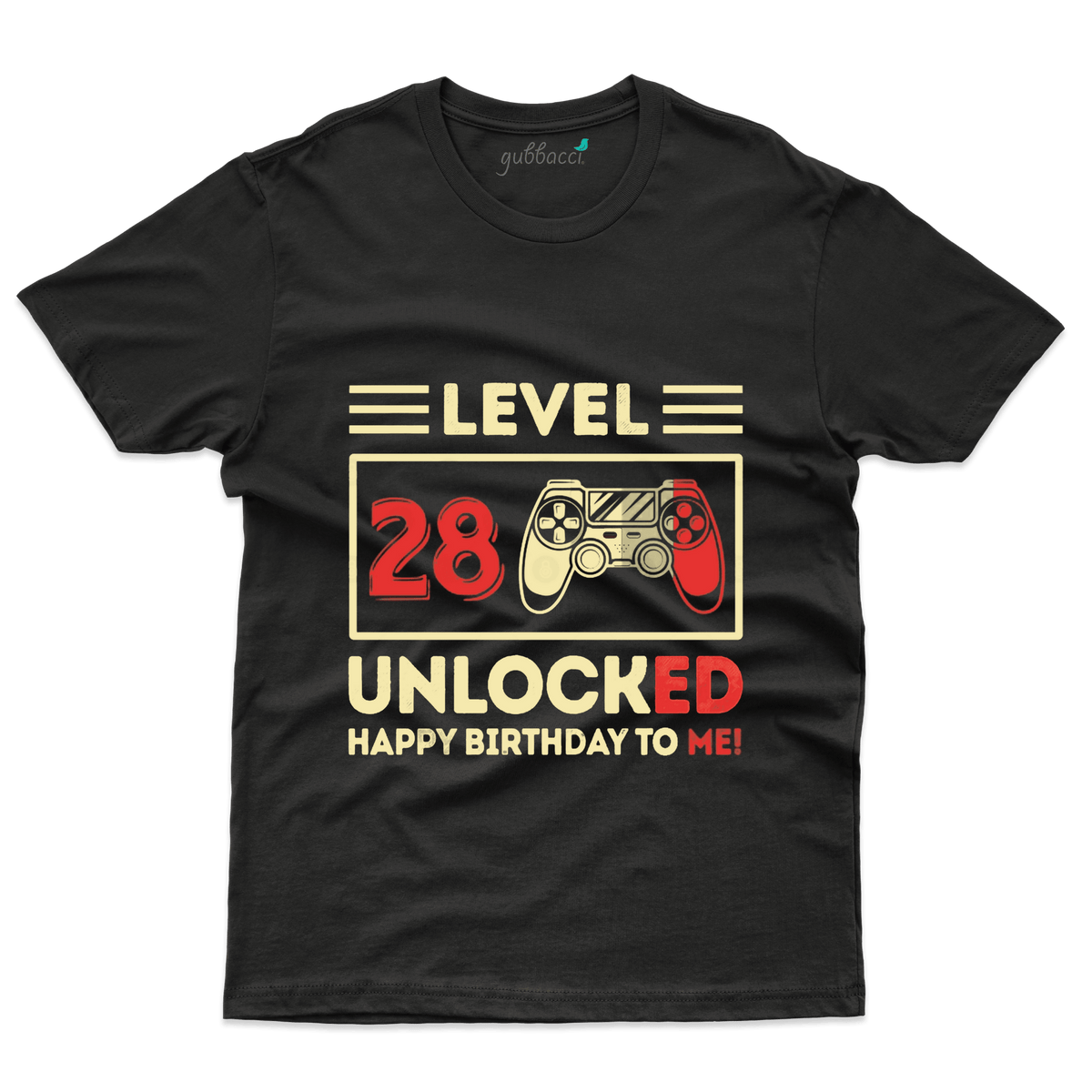 Level 28th Birthday Unlocked TShirt 28th Birthday Collection Gubbacci