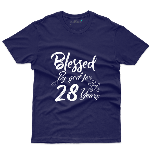 Blessed  28 T-Shirts  -28 th Birthday Colllection - Gubbacci-India