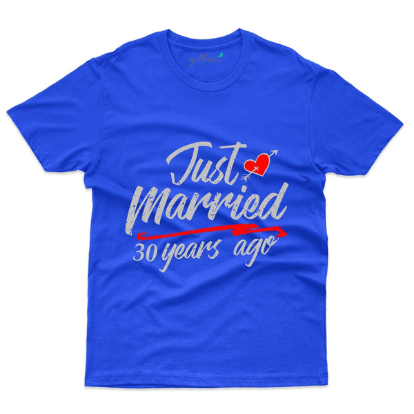 Blue Just Married T-Shirt - 30th Anniversary Collection - Gubbacci-India