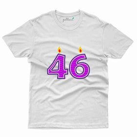 Candle 46 T-Shirt - 46th Birthday Collection