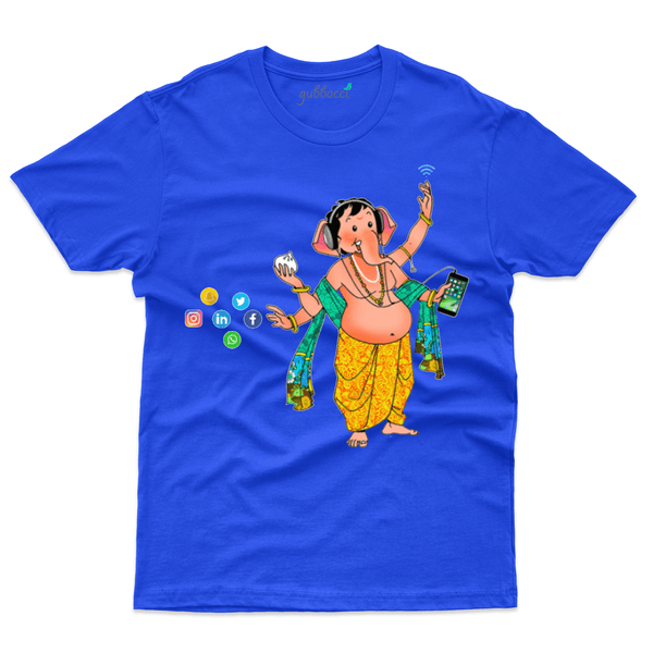 Gubbacci Apparel T-shirt S Chatting Ganapa T-Shirt - Ganesh Chaturthi Collection Buy Chatting Ganapa T-Shirt - Ganesh Chaturthi Collection