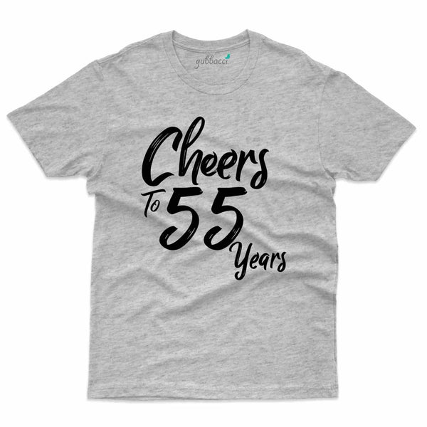 Cheers 55 T-Shirt - 55th Birthday Collection - Gubbacci