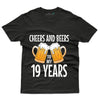 Cheers The Beers T-Shirt - 19th Birthday Collection - Gubbacci-India
