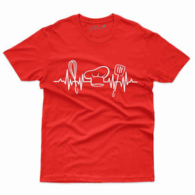 Cooking Heart Beat T-Shirt - Cooking Lovers Collection