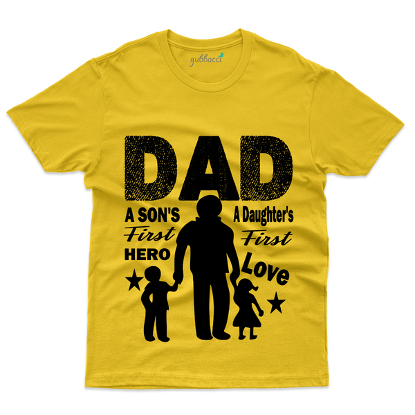 Gubbacci Apparel T-shirt S Dad a Son's First Hero T-Shirt - Dad and Son Collection Buy Dad a Son's First Hero T-Shirt - Dad and Son Collection