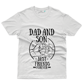 White Dad and Son BFF T-Shirt - Dad and Son Collection
