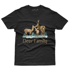 Deer Family T-Shirt - Nagarahole National Park Collection