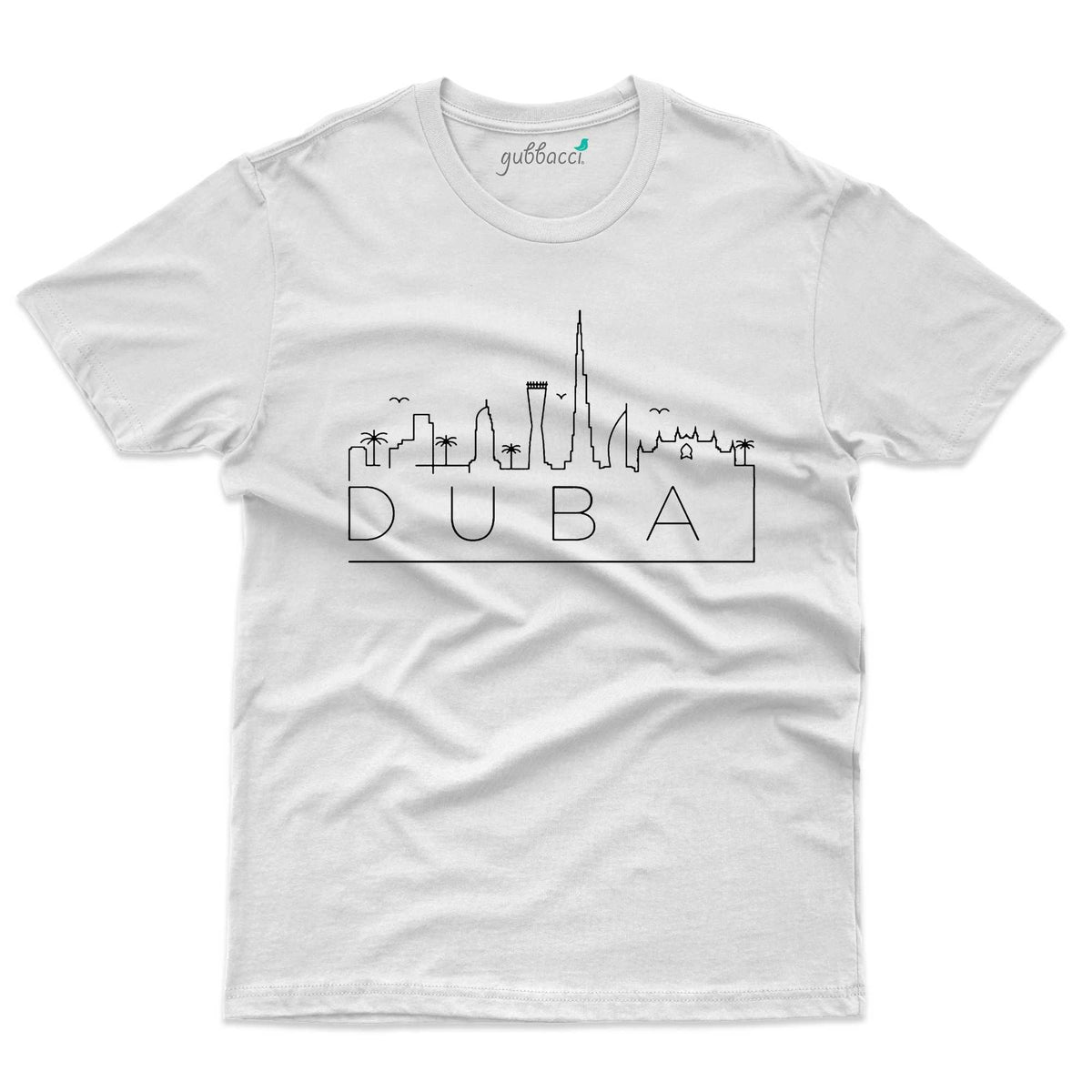Dubai Skyline 5 TShirt Skyline Collection Gubbacci