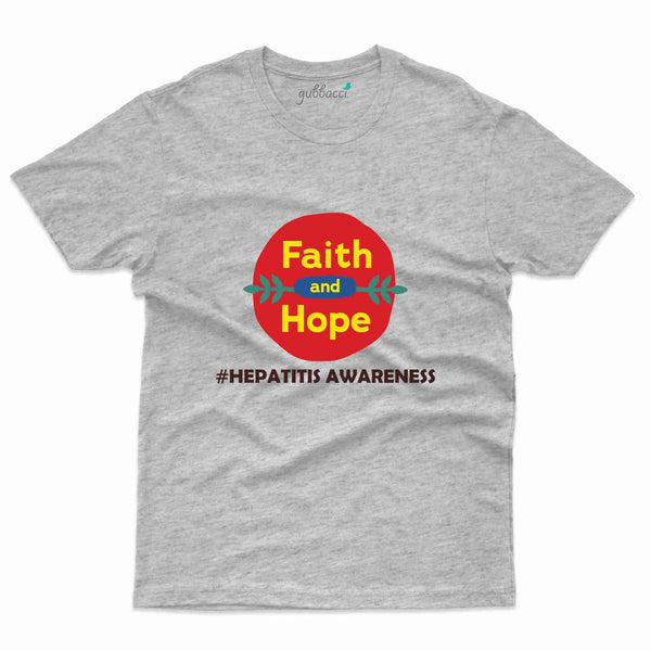 Faith & Hope T-Shirt- Hepatitis Awareness Collection - Gubbacci