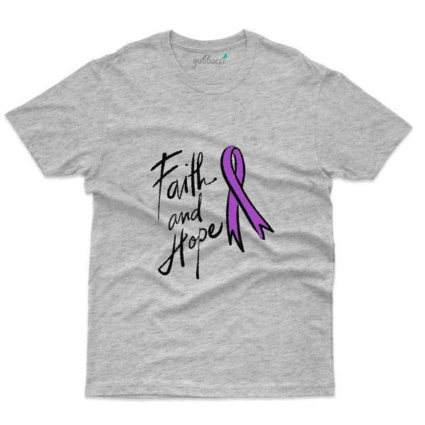 Faith & Hope T-Shirt- migraine Awareness Collection - Gubbacci