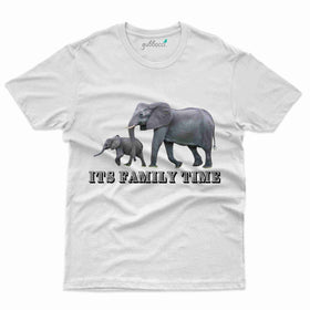 Family Time T-Shirt - Kaziranga National Park Collection