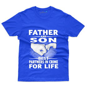 Father and Son Best Partners in Crime T-Shirt - Dad and Son Collection