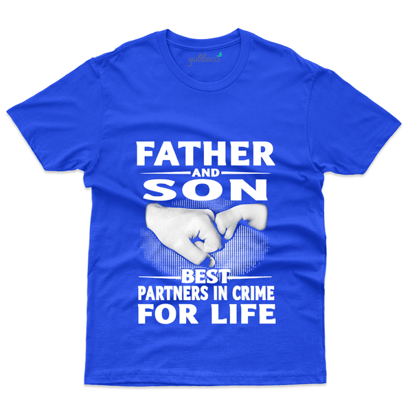 Gubbacci Apparel T-shirt S Father and Son Best Partners in Crime T-Shirt - Dad and Son Collection Buy Best Partners in Crime T-Shirt - Dad and Son Collection