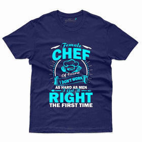 Female Chef T-Shirt - Cooking Lovers Collection