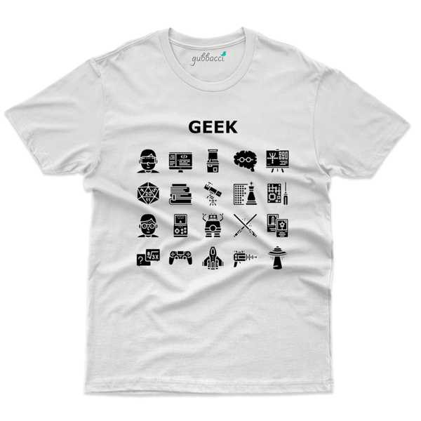 Gubbacci Apparel T-shirt S Geek Silhouette T-Shirt - Geek collection Buy  Geek Silhouette T-Shirt - Geek collection 