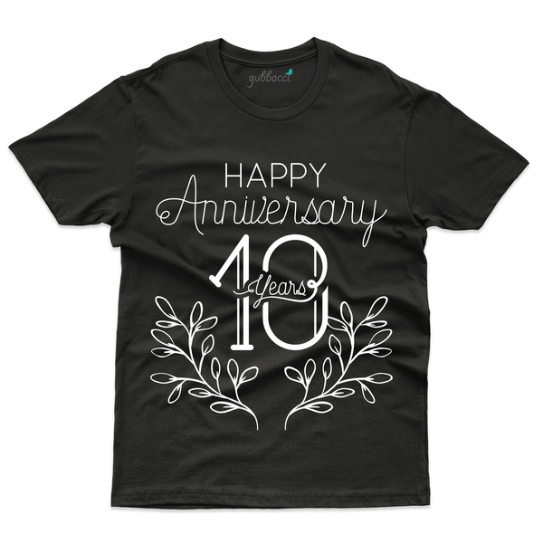 Gubbacci Apparel T-shirt S Happy 10th Anniversary T-Shirt - 10th Marriage Anniversary Buy Happy 10th Anniversary Tshirt -10th Marriage Anniversary